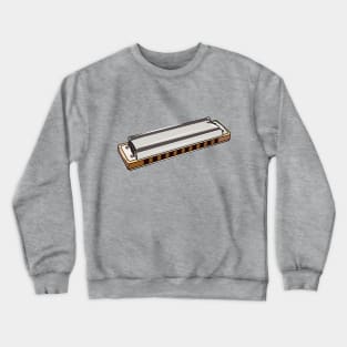 Harmonica cartoon illustration Crewneck Sweatshirt